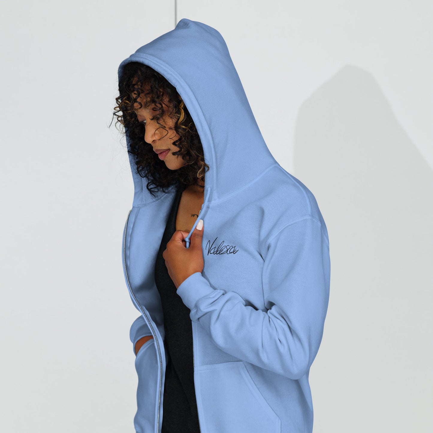 AVALON CURVED ZIP-HOODIE