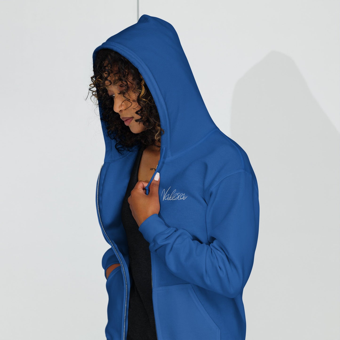 AVALON CURVED ZIP-HOODIE