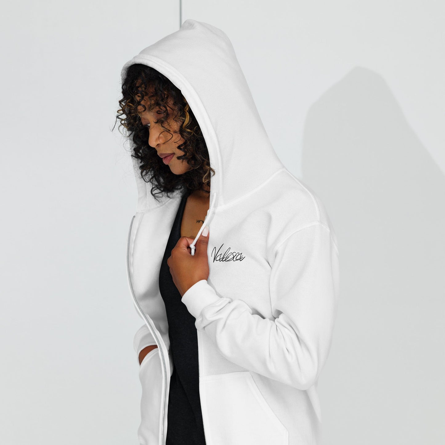 AVALON CURVED ZIP-HOODIE