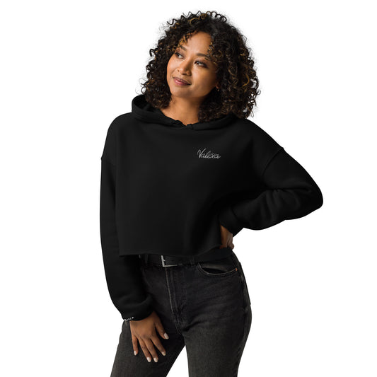 AVALON CURVED CROP-HOODIE